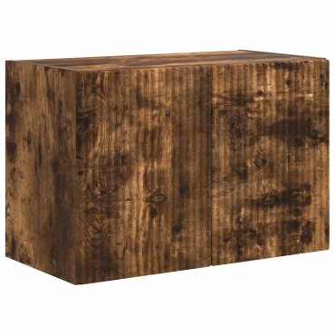 vidaXL Ντουλάπι Τηλεόρασης Τοίχου 59,5x31x40cm Καπνιστό Δρύς