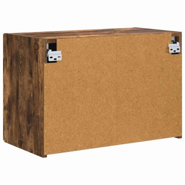 vidaXL Ντουλάπι Τηλεόρασης Τοίχου 59,5x31x40cm Καπνιστό Δρύς