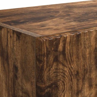 vidaXL Ντουλάπι Τηλεόρασης Τοίχου 59,5x31x40cm Καπνιστό Δρύς