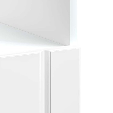 ντουλάπι φούρνου vidaXL "Lucca" Υψηλή στιλπνότητα λευκό 60x46x81,5cm
