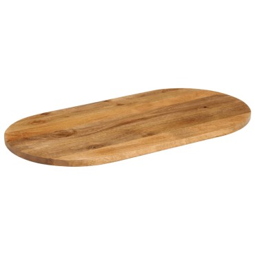 vidaXL Επιφάνεια Τραπεζιού Οβάλ 120x50x3,8cm Μασίφ Ξύλο Μάνγκο 1 τεμ.