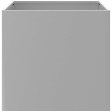 vidaXL Ζαρντινιέρες 2 τεμ. Ασημί 49x47x46 εκ. Γαλβανισμένο Χάλυβα