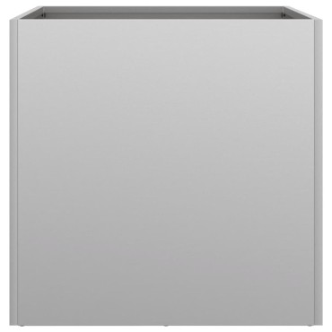 vidaXL Ζαρντινιέρες 2 τεμ. Ασημί 49x47x46 εκ. Γαλβανισμένο Χάλυβα