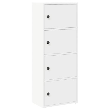 vidaXL Βιβλιοθήκη Λευκή 40x24x102cm από Επεξεργασμένο Ξύλο 1 τεμ.