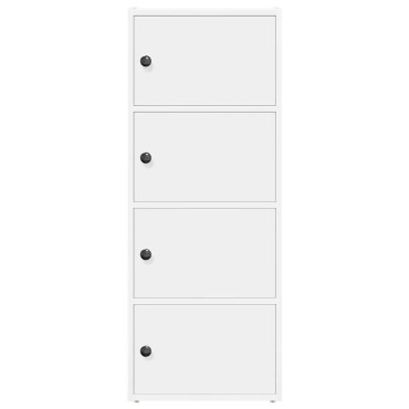 vidaXL Βιβλιοθήκη Λευκή 40x24x102cm από Επεξεργασμένο Ξύλο 1 τεμ.