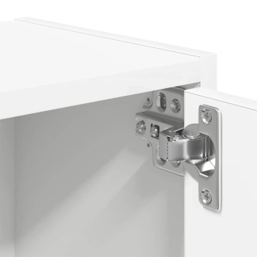 vidaXL Βιβλιοθήκη Λευκή 40x24x102cm από Επεξεργασμένο Ξύλο 1 τεμ.