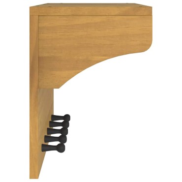 vidaXL Επίτοιχη κρεμάστρα παλτών SANDNES 87x30x42 εκ. Πεύκο μασίφ ξύλο