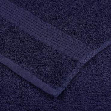 vidaXL Σετ Πετσετών 8 Τεμαχίων FROGN Μπλε Σκούρο 360 γρ./μ²