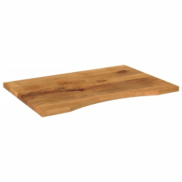 vidaXL Επιφάνεια Γραφείου Καμπύλη 80x50x2,5cm Μασίφ Ακατ. Μάνγκο