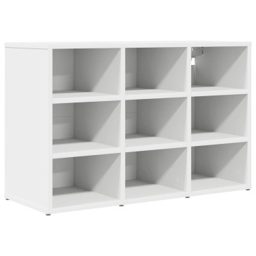vidaXL Ντουλάπα Παπουτσιών 77,5x30x51cm Επεξεργασμένο Ξύλο Λευκό