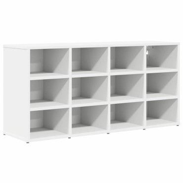 vidaXL Ντουλάπα Παπουτσιών 103x30x51cm Επεξεργασμένο Ξύλο Λευκό
