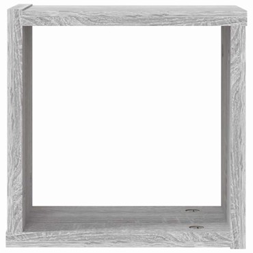 vidaXL Ράφια Τοίχου 2 τεμ. Γκρίζο Σονομα 26x15x26cm