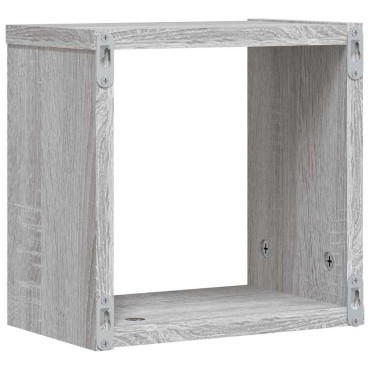 vidaXL Ράφια Τοίχου 2 τεμ. Γκρίζο Σονομα 26x15x26cm