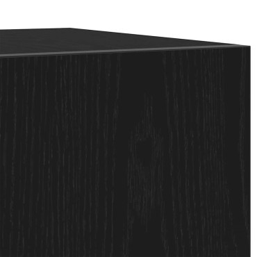 vidaXL Ντουλάπι TV 160x35x40cm Μαύρο Επεξεργασμένο Ξύλο