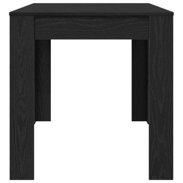 vidaXL Τραπεζαρία Μαύρη Δρυς 140x74,5x76cm Επεξεργασμένο Ξύλο 1 τεμ.