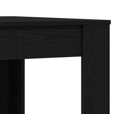 vidaXL Τραπεζαρία Μαύρη Δρυς 140x74,5x76cm Επεξεργασμένο Ξύλο 1 τεμ.