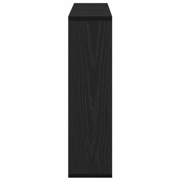 vidaXL Ντουλάπα Καθρέφτη Μαύρη Οξυά 76x15x55cm Επεξεργασμένο Ξύλο 1 τεμ.