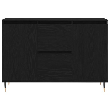 vidaXL Πλαϊνό γραφείο Μαύρη Οξυά 101,5x35x70cm Επεξεργασμένο Ξύλο 1 τεμ.