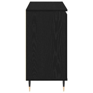 vidaXL Πλαϊνό γραφείο Μαύρη Οξυά 101,5x35x70cm Επεξεργασμένο Ξύλο 1 τεμ.