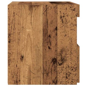 vidaXL Κομοδίνο Παλιό ξύλο 50x40x45cm Επεξεργασμένο Ξύλο 1 τεμ.