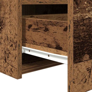 vidaXL Κομοδίνο Παλιό ξύλο 50x40x45cm Επεξεργασμένο Ξύλο 1 τεμ.