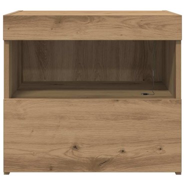 vidaXL Κομοδίνο Artisan Oak 50x40x45cm Επεξεργασμένο Ξύλο 1 τεμ.