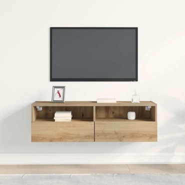 vidaXL Ντουλάπι Τηλεόρασης Τοίχου 100x30x30cm artisan δρυς
