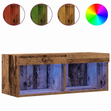 vidaXL Σετ επίπλου τηλεόρασης 80x30x30cm Παλαιό ξύλο
