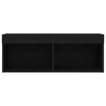 vidaXL Σετ επίπλου τηλεόρασης 80x30x30cm Μαύρη Οξυά