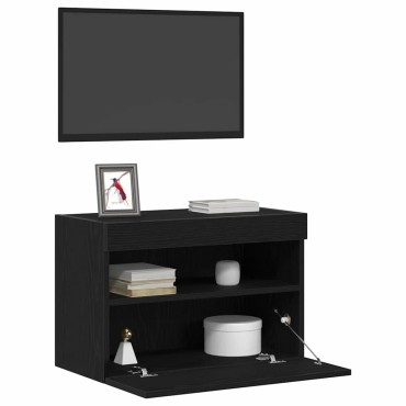 vidaXL Ντουλάπι Τηλεόρασης Τοίχου 60x30x40cm Μαύρη δρυς