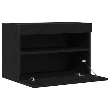 vidaXL Ντουλάπι Τηλεόρασης Τοίχου 60x30x40cm Μαύρη δρυς