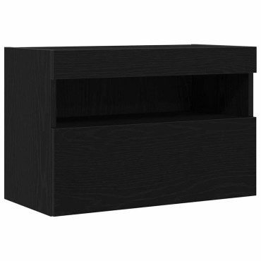 vidaXL Ντουλάπι Τηλεόρασης Τοίχου 60x30x40cm Μαύρη δρυς