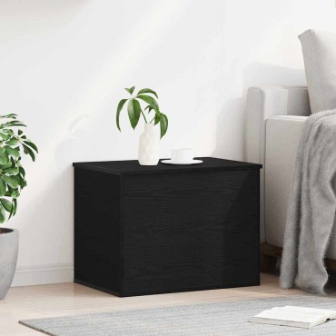 vidaXL Κουτί αποθήκευσης Μαύρη δρυς 60x42x46cm Επεξεργασμένο Ξύλο