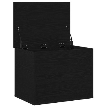 vidaXL Κουτί αποθήκευσης Μαύρη δρυς 60x42x46cm Επεξεργασμένο Ξύλο
