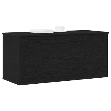 vidaXL Κουτί αποθήκευσης Μαύρη δρυς 100x42x46cm