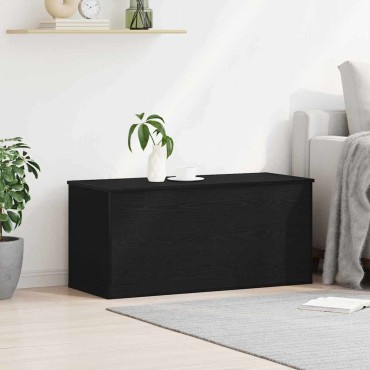 vidaXL Κουτί αποθήκευσης Μαύρη δρυς 100x42x46cm