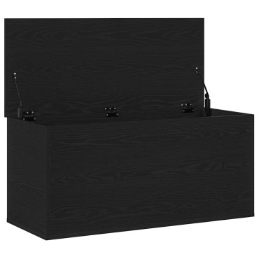vidaXL Κουτί αποθήκευσης Μαύρη δρυς 100x42x46cm
