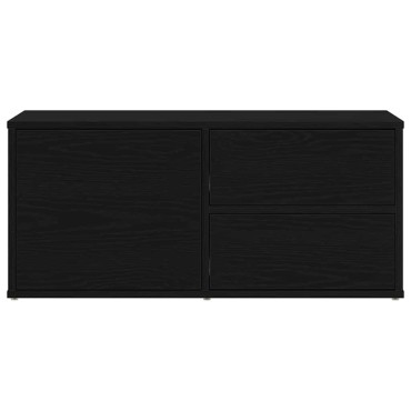 vidaXL Ντουλάπι TV 80x34x36cm Μαύρη Οξυά Επεξεργασμένο Ξύλο