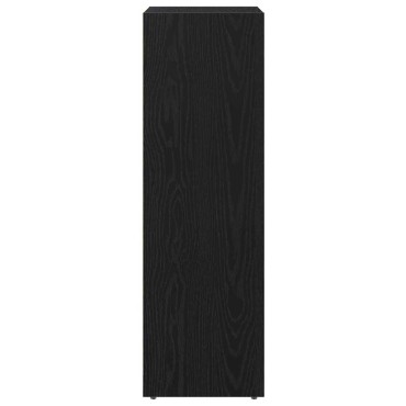 vidaXL Ντουλάπι Μπάνιου Μαύρη Οξυά 30x30x95cm Επεξεργασμένο Ξύλο 1 τεμ.