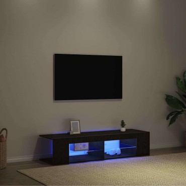 vidaXL Ντουλάπι TV 135x39x30cm Μαύρη Οξυά Επεξεργασμένο Ξύλο