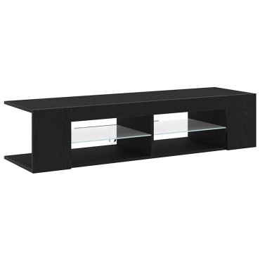 vidaXL Ντουλάπι TV 135x39x30cm Μαύρη Οξυά Επεξεργασμένο Ξύλο