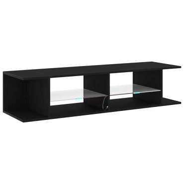 vidaXL Ντουλάπι TV 135x39x30cm Μαύρη Οξυά Επεξεργασμένο Ξύλο