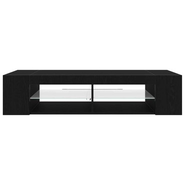 vidaXL Ντουλάπι TV 135x39x30cm Μαύρη Οξυά Επεξεργασμένο Ξύλο