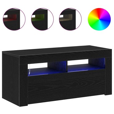 vidaXL Ντουλάπι TV 90x39x30cm Μαύρη Οξυά Επεξεργασμένο Ξύλο