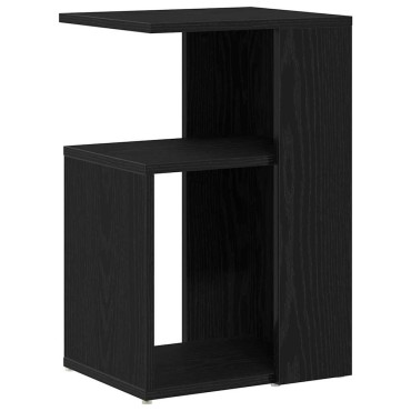 vidaXL Τραπεζάκι Πλευράς Μαύρη Οξυά 36x30x56cm Επεξεργασμένο Ξύλο 1 τεμ.