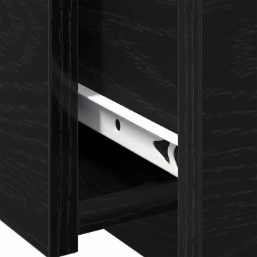 vidaXL Τραπεζάκι σαλονιού Μαύρη Οξυά 90x60x31cm 1 τεμ.