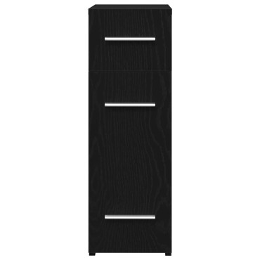 vidaXL Φαρμακευτική Ντουλάπα Μαύρη Οξυά 20x45,5x60cm