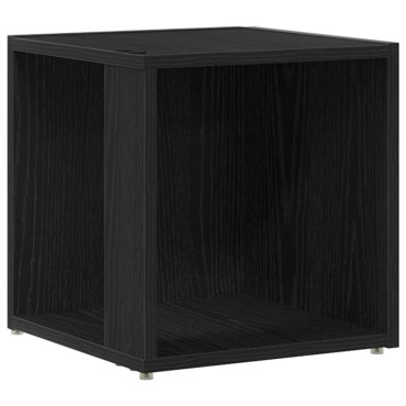 vidaXL Γωνιακά ράφια 33x33x34,5cm Επεξεργασμένο Ξύλο Μαύρη Οξυά