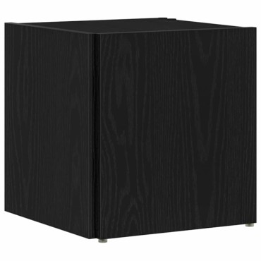 vidaXL Γωνιακά ράφια 33x33x34,5cm Επεξεργασμένο Ξύλο Μαύρη Δρυς
