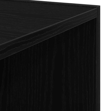 vidaXL Γωνιακά ράφια 33x33x132cm Επεξεργασμένο Ξύλο Μαύρη Δρυς